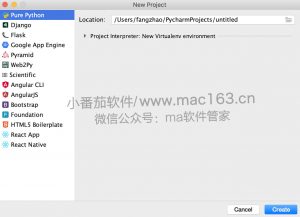 pycharm pro2021 mac版 Python开发工具