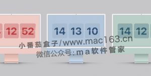 OneClock Mac版 屏幕翻页时钟 中文破解版下载 